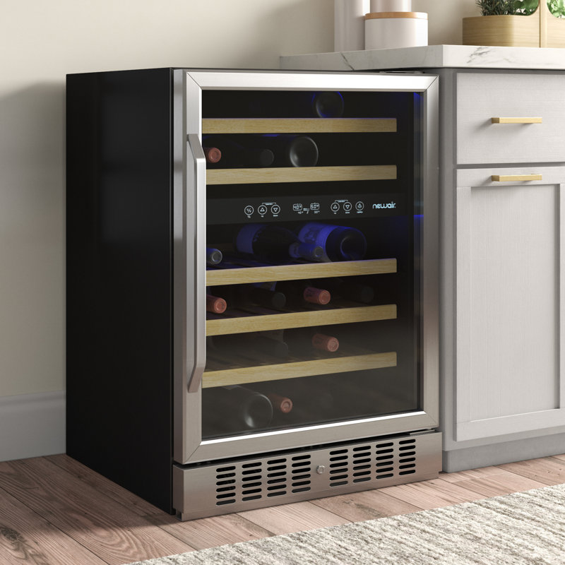 NewAir 46 Bottle Dual Zone Freestanding/BuiltIn Wine Refrigerator